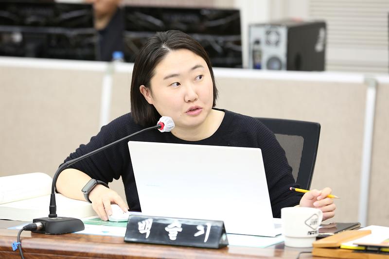 2024년 행정사무감사 6일차(백슬기 위원) 사진
