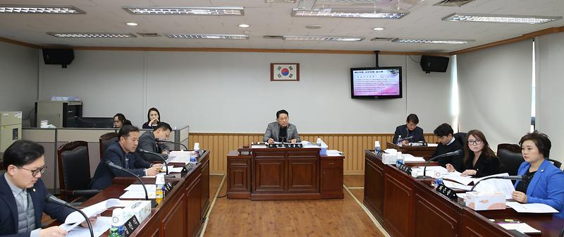 기획총무위원회 (2019년도 주요업무보고, 조례안 심사 및  기타 안건 처리)  사진