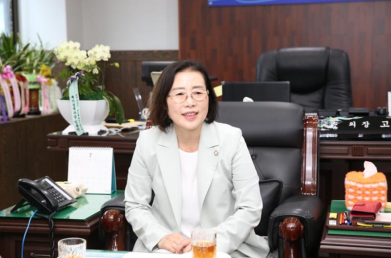 서구의회 고선희 의장 취임 인터뷰(2023.07.12.) 사진