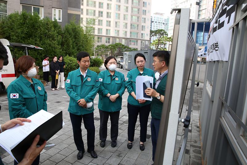 환경경제안전위원회 청라 지하주차장 화재 현장 방문(2024. 8. 13.) 사진