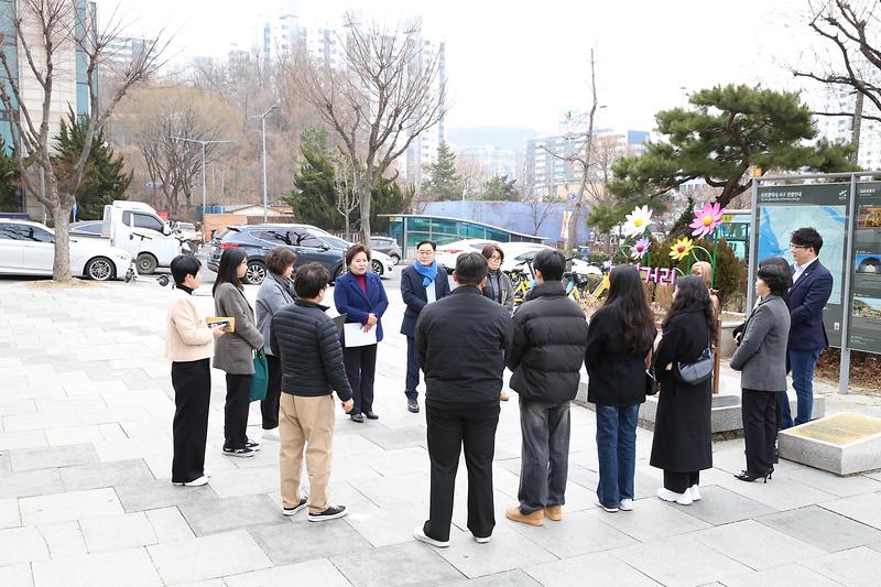 서구 평화의 소녀상 현장점검(2025.02.28.) 사진
