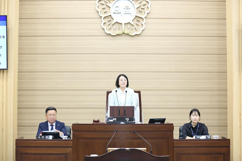 제283회 서해구의회 임시회 제2차 본회의(2026.09.23.) 사진