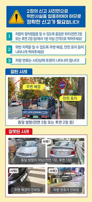 서해구 불법 주정차 주민신고제 운영 기준은 어떻게 되나요? 사진