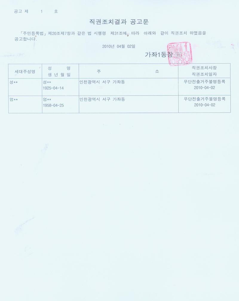직권조치결과공고문(성OO외1인).jpg 이미지