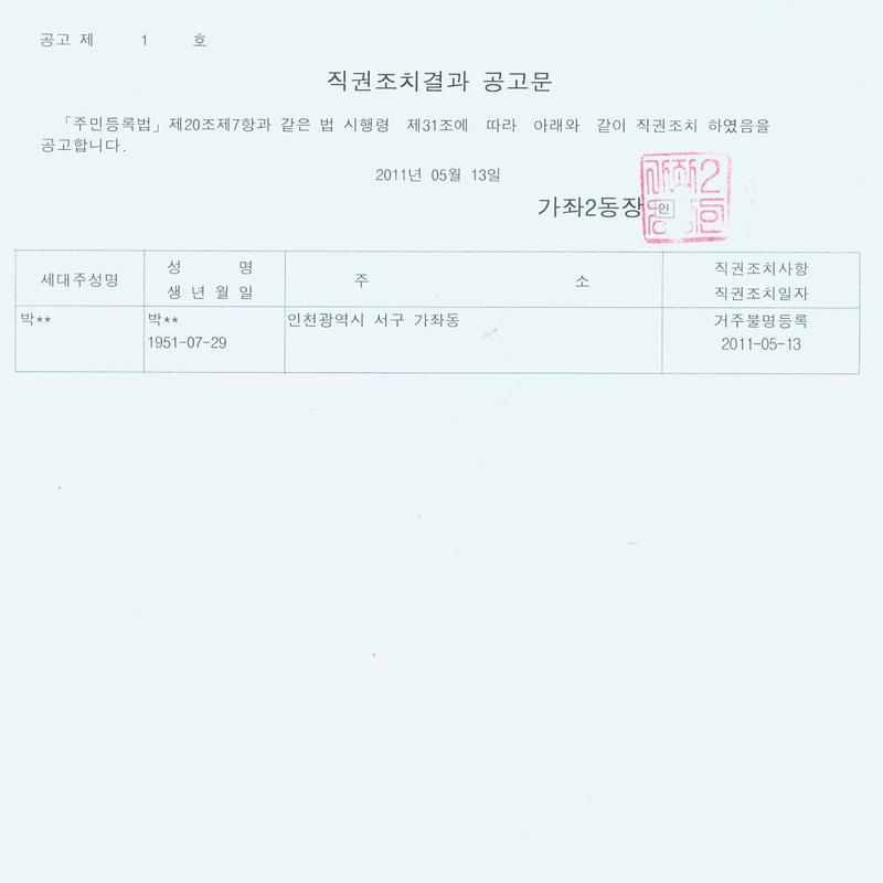 행정상 관리주소 이전 공고문(20110513).jpg 이미지