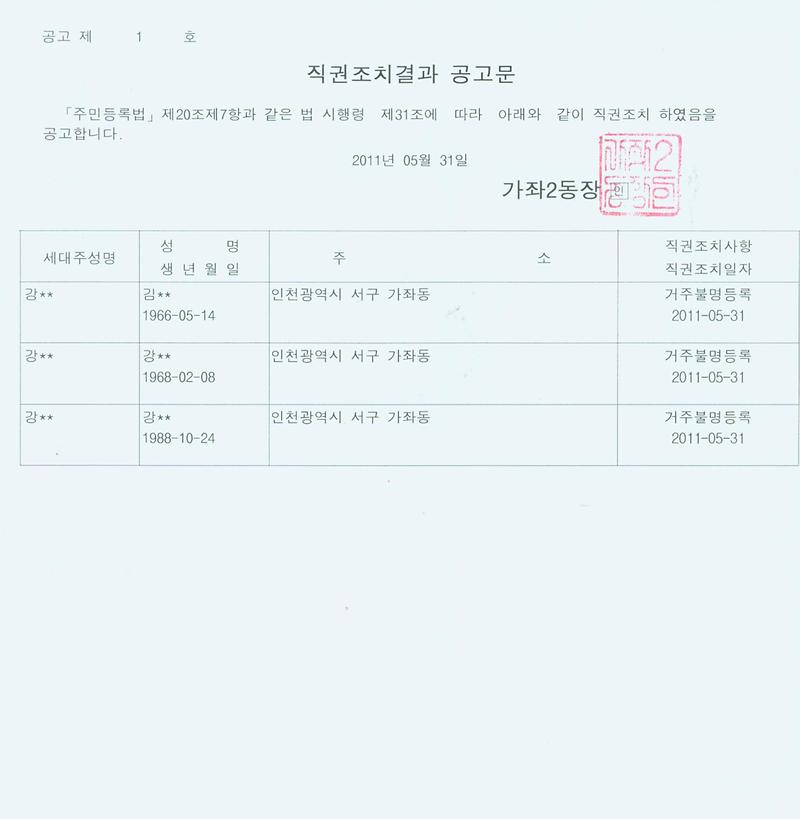 행정상 관리주소 이전 공고문(20110531).jpg 이미지