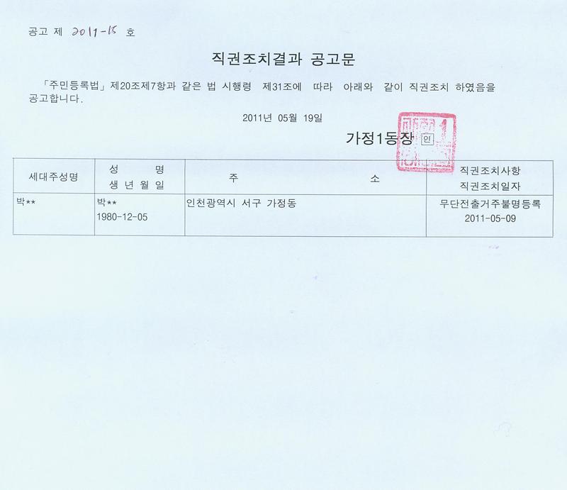 20110519 직권조치결과공고.jpg 이미지