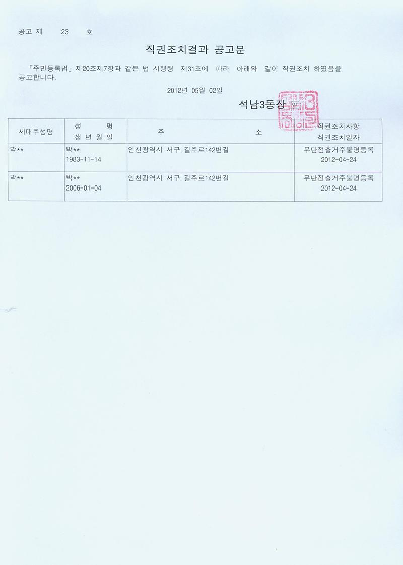 직권조치결과공고문(20120502).jpg 이미지