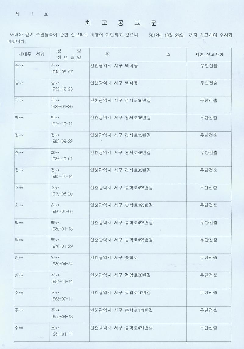 3분기 특별사실조사 최고공고문2.jpg 이미지