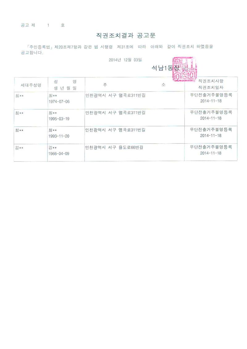 직권조치결과공고문(20141203).jpg 이미지