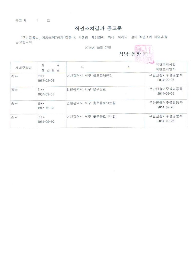 직권조치결과 공고문(2014.10.07.).jpg 이미지