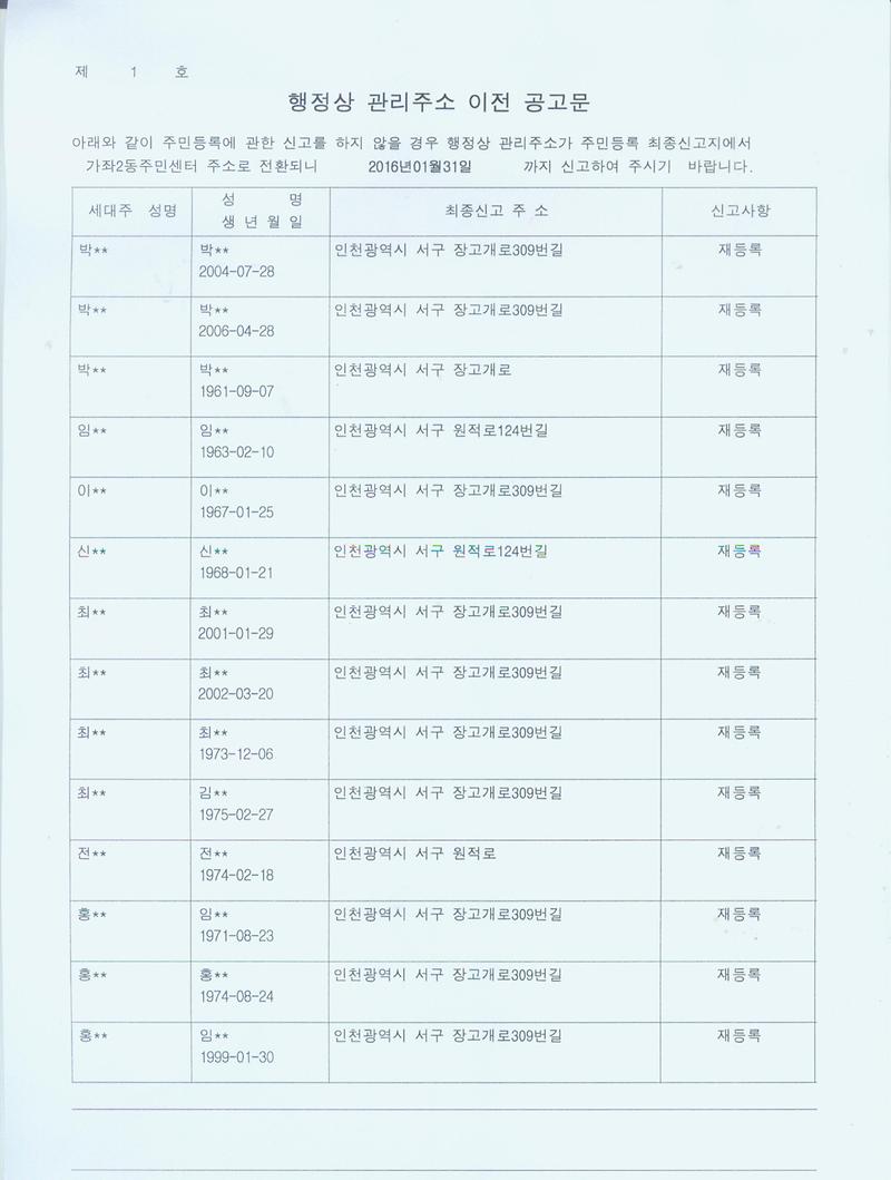 행정상 관리주소 이전 공고문(20160114).jpg 이미지