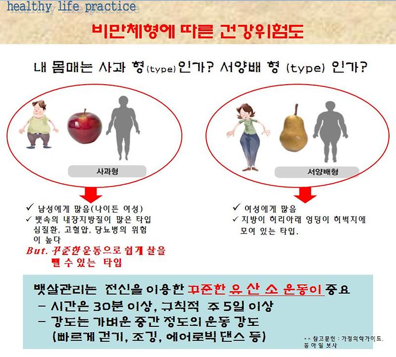 비만체형에 따른 건강위험도.jpg 이미지