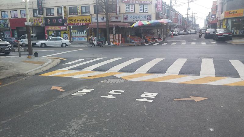신현초등학교_일대_도로명주소_노면표기_시험_설치_1.jpg 이미지