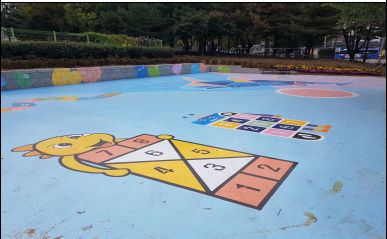 당하동 게이트볼장 앞 공간 조성사업 시행 후 현장사진