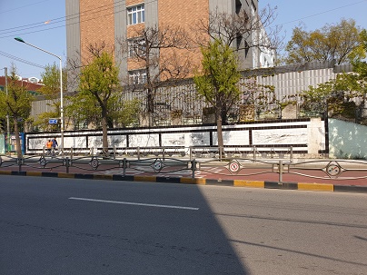 학교담장 타일벽화 보수 시행 전 현장사진